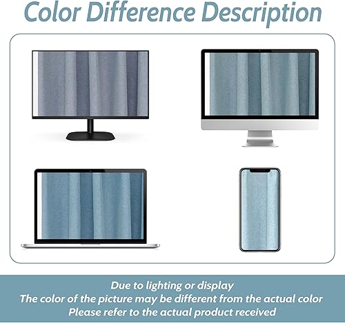 Miniatura 9 de DriftAway Pinch - Cortinas plisadas de lino 100 % opacas para ventana de sala de estar de 52 pulgadas de ancho por 84 pulgadas de largo, 2 paneles