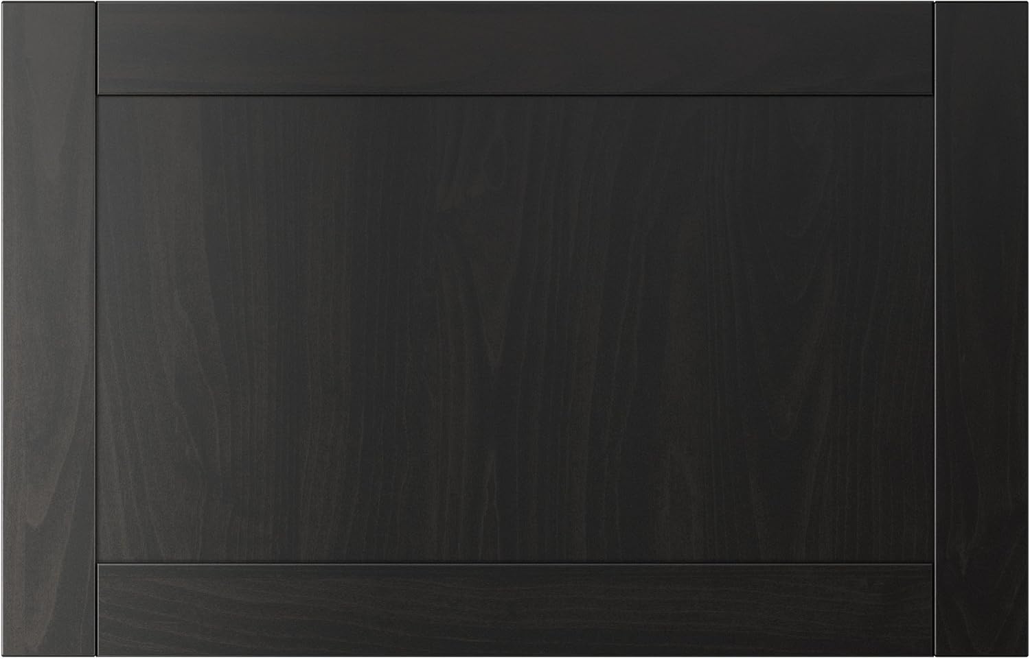 HANVIKEN Door/drawer front, black-brown, 60x38 cm