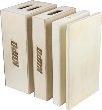 Kupo Apple Box Set, Complete Four-Piece Set, Pancake, Quarter, Half, Sizes with Smooth and Rounded Edges for Studio and Set Use KG070412