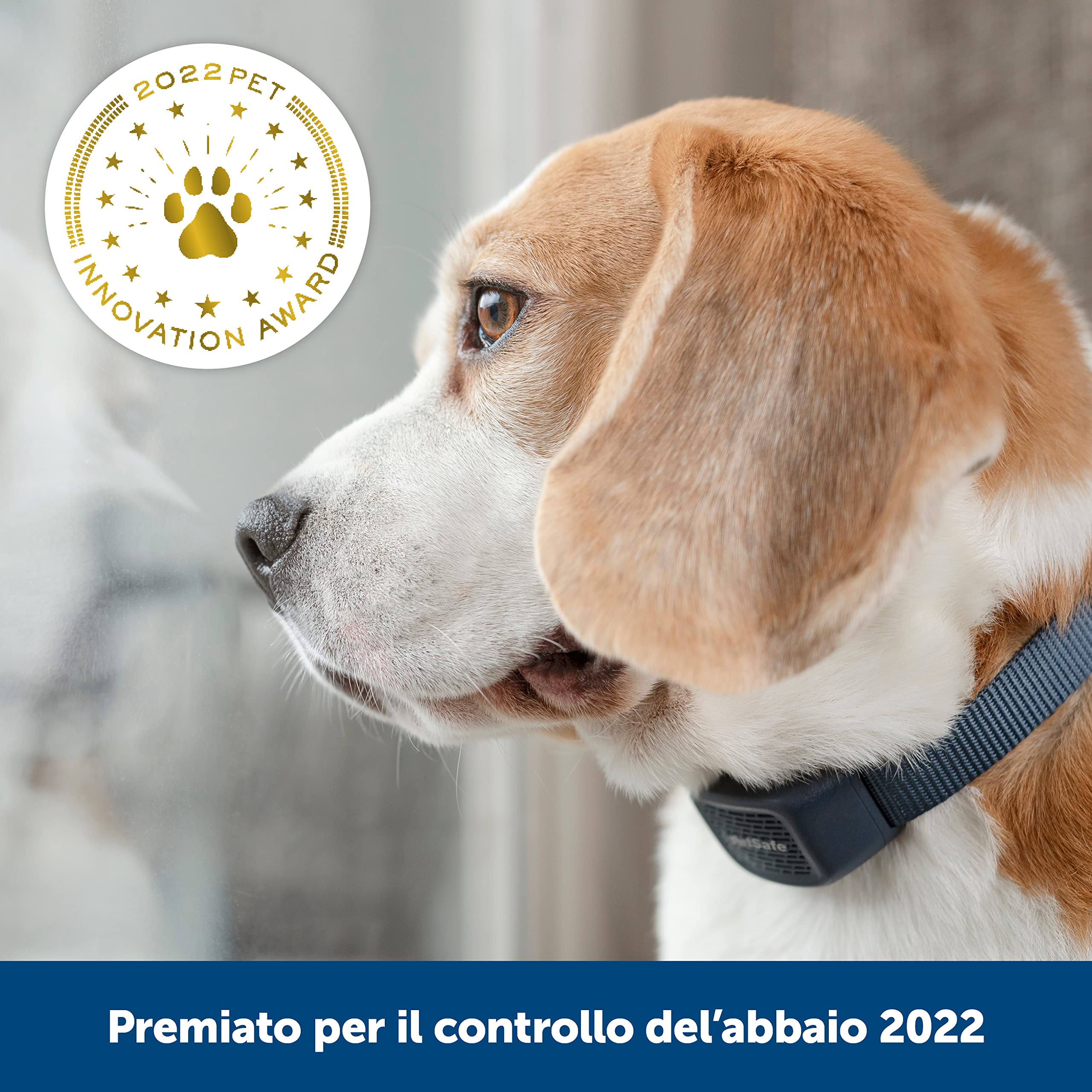 PetSafe - Collare Udibile Antiabbaio per Cani, 10 Livelli di Stimolazione Sicura, Ricaricabile e Impermeabile