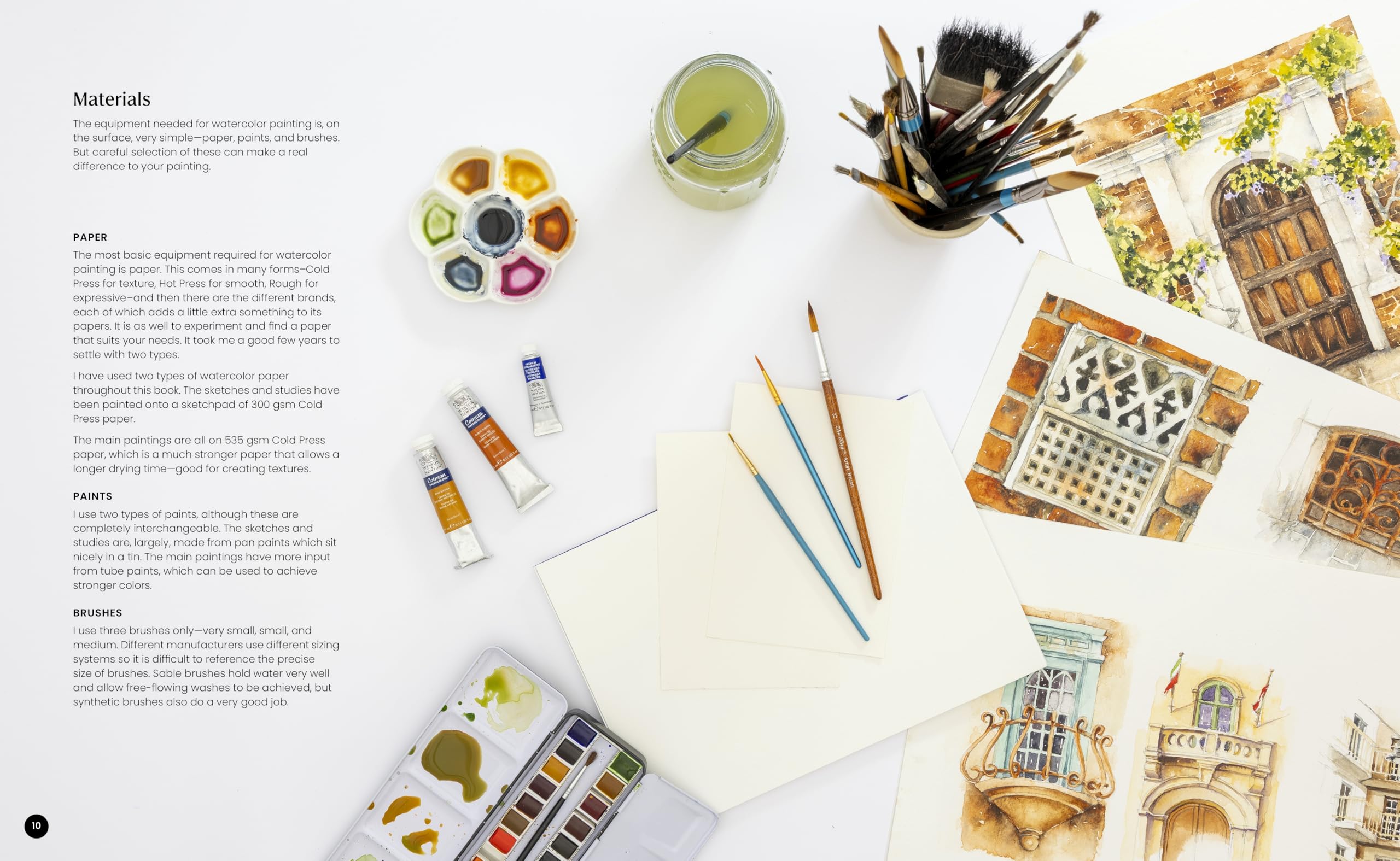 Watercolor Artist's Index of the Urban Landscape Field Trip Paint Features