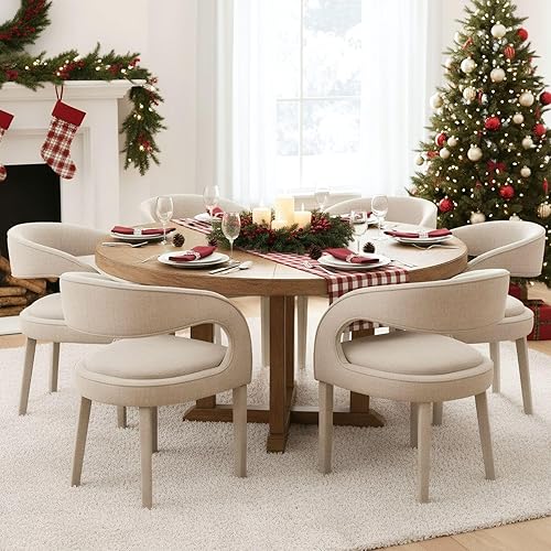 Miniatura 49 de Juego de 2 sillas de comedor de terciopelo verde, modernas sillas de comedor tapizadas con respaldo abierto y brazos, cómodas sillas laterales para