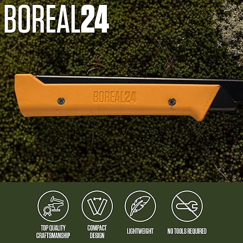 Miniatura 2 de AGAWA BOREAL - Sierra plegable de 24 a 24 pulgadas con hoja de sierra multiusos, equipo de campamento para senderismo, pesca, caza, bushcraft y kit