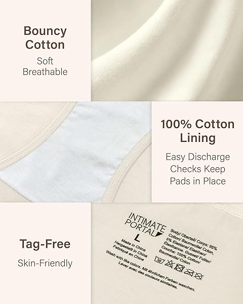 Intimate Portal Maternity Knickers | Pregnancy Postpartum Underwear | Under Bump Cotton Bikini Pants - 5