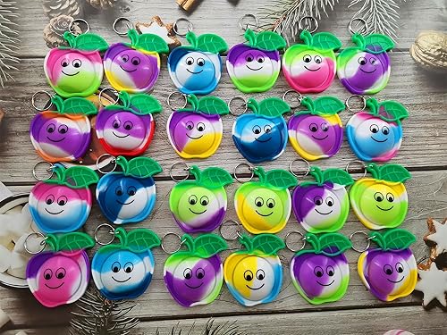 Miniatura 2 de Paquete de 24 regalos de Navidad para estudiantes en el aula, regalos a granel de burbujas de arco iris, regalos de profesores, mini recompensas