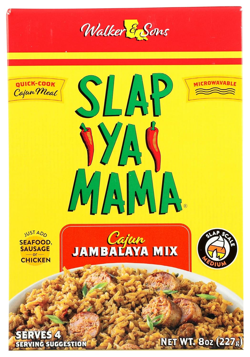 Slap Ya Mama Cajun Jambalaya Mix, 8 Ounces (Pack Of 12)