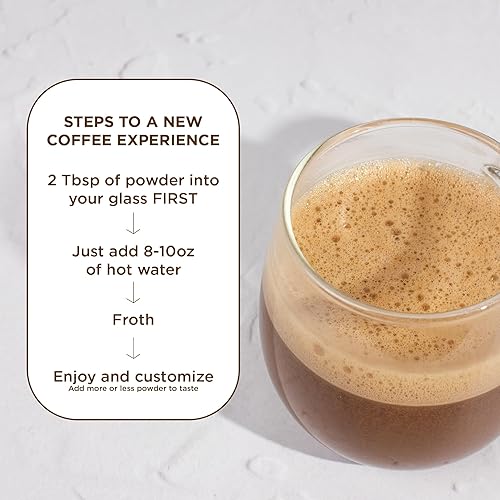 Miniatura 8 de Laird Superfood Mocha Instant Latte con adaptógenos  Mocha Latte repleto de antioxidantes y crema de coco superalimento  Impulso del combustible