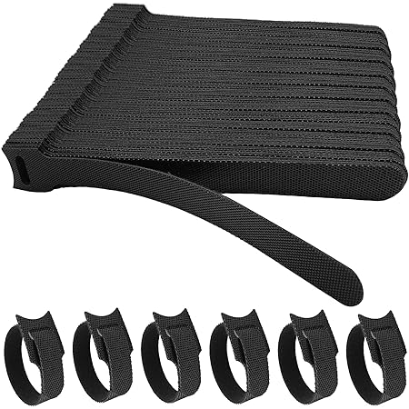 Meister Klett-Kabelbinder - 100 Stück Im Set - 200 X 12,5 Mm - Schwarz