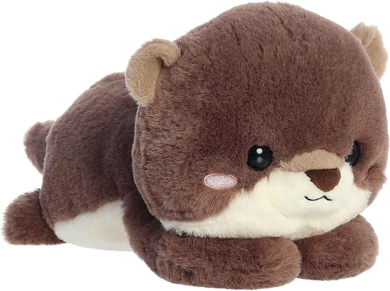 Aurora Too Cute 9.5" Oddie Otter Playful Stuffed Animal | Rounded fluffy bodies with simple details and irresistibly soft textures
