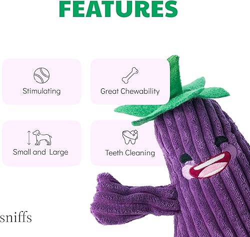 Miniatura 3 de Juguete de peluche para perros  Juguete masticable duradero para perros medianos, pequeños y grandes, juguete chirriante e interactivo para