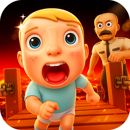 Crazy Baby Volcano Run: Hot Lava Escape