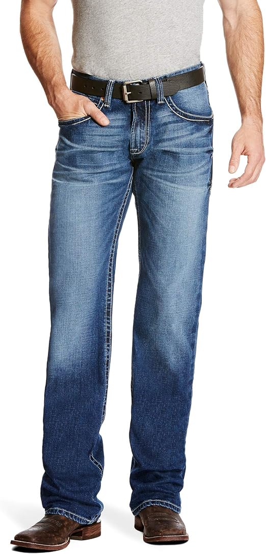 ARIAT mens M4 Low Rise Boot Cut Jeans 