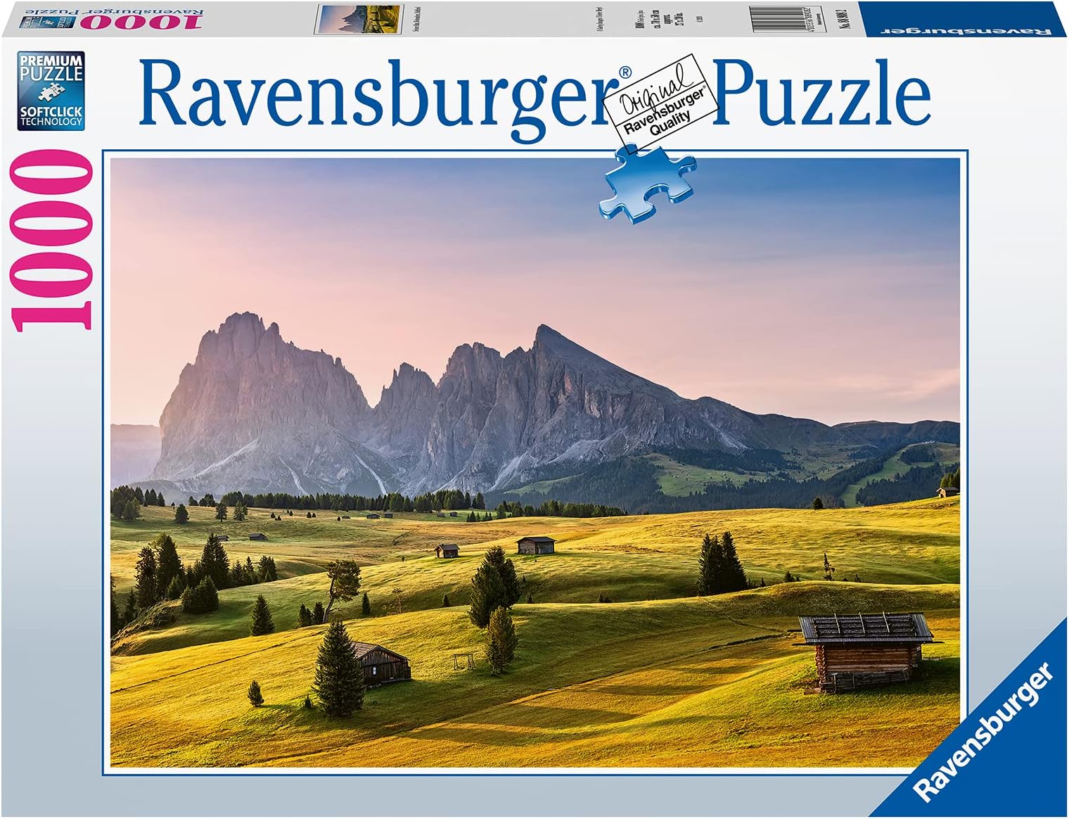 Ravensburger Seiser ALM Dolomites South Tirol Italy 1000 Piece Jigsaw Puzzles for Adults & Kids Age 14 Years Up - Landscape Puzzle [Amazon Exclusive]