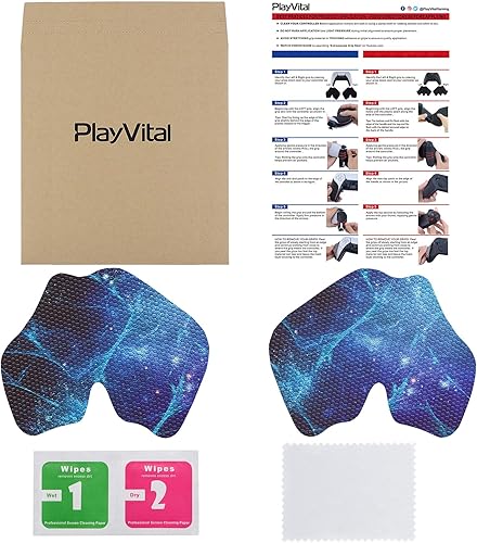 Miniatura 2 de eXtremeRate PlayVital - Agarre de control antideslizante que absorbe el sudor para controlador ps5, almohadillas de goma suave con textura