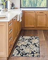 Vista 129 de Vintage Bohemian Entry Rug, 2x3 Small Entryway Rug Boho Kitchen Rugs Non-Slip Washable Indoor Door Mat, Distressed Floral Soft Accent Throw Rugs for