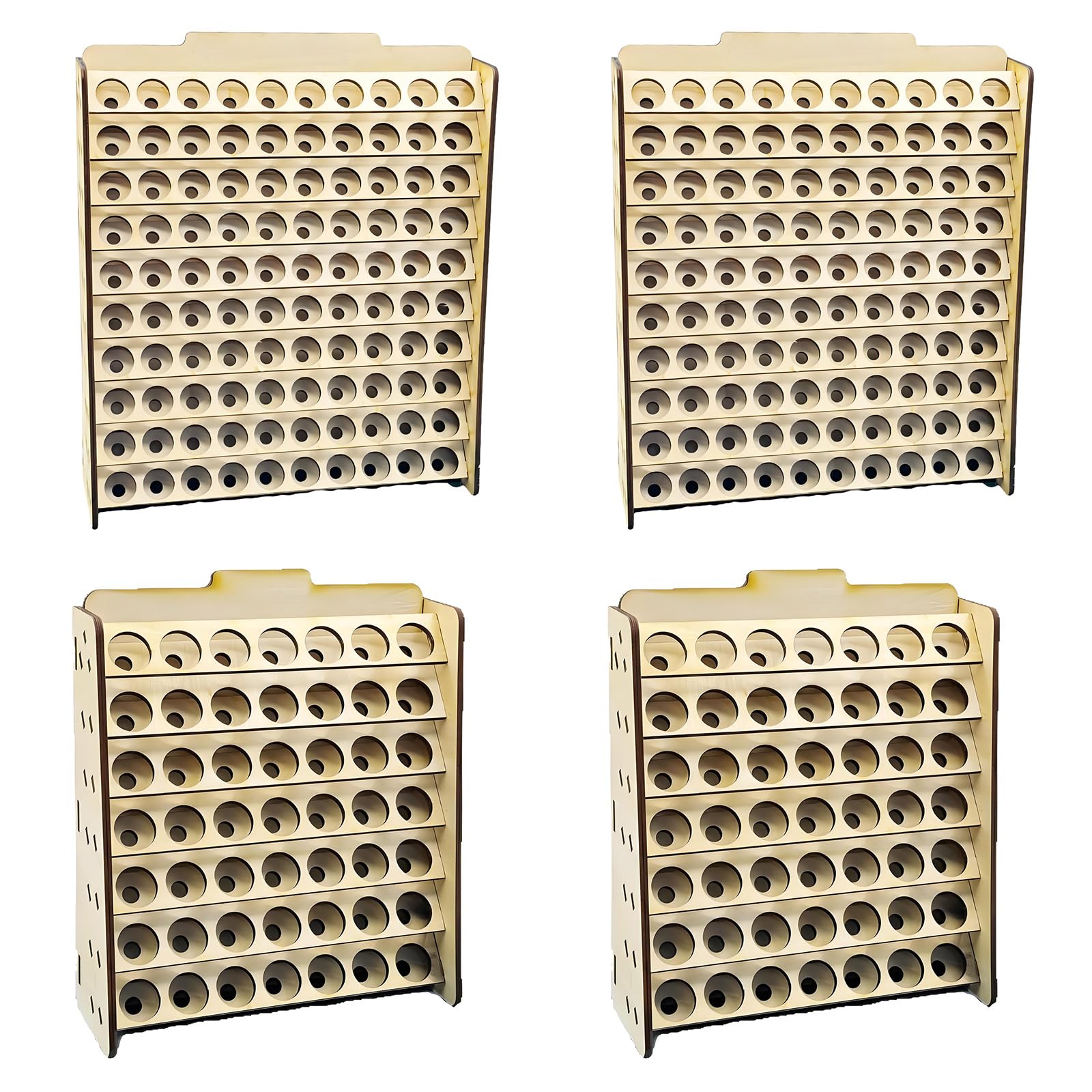 Contenitore in legno ideale per stanze e studi di pittura, espositore componentizzato per forniture artistiche