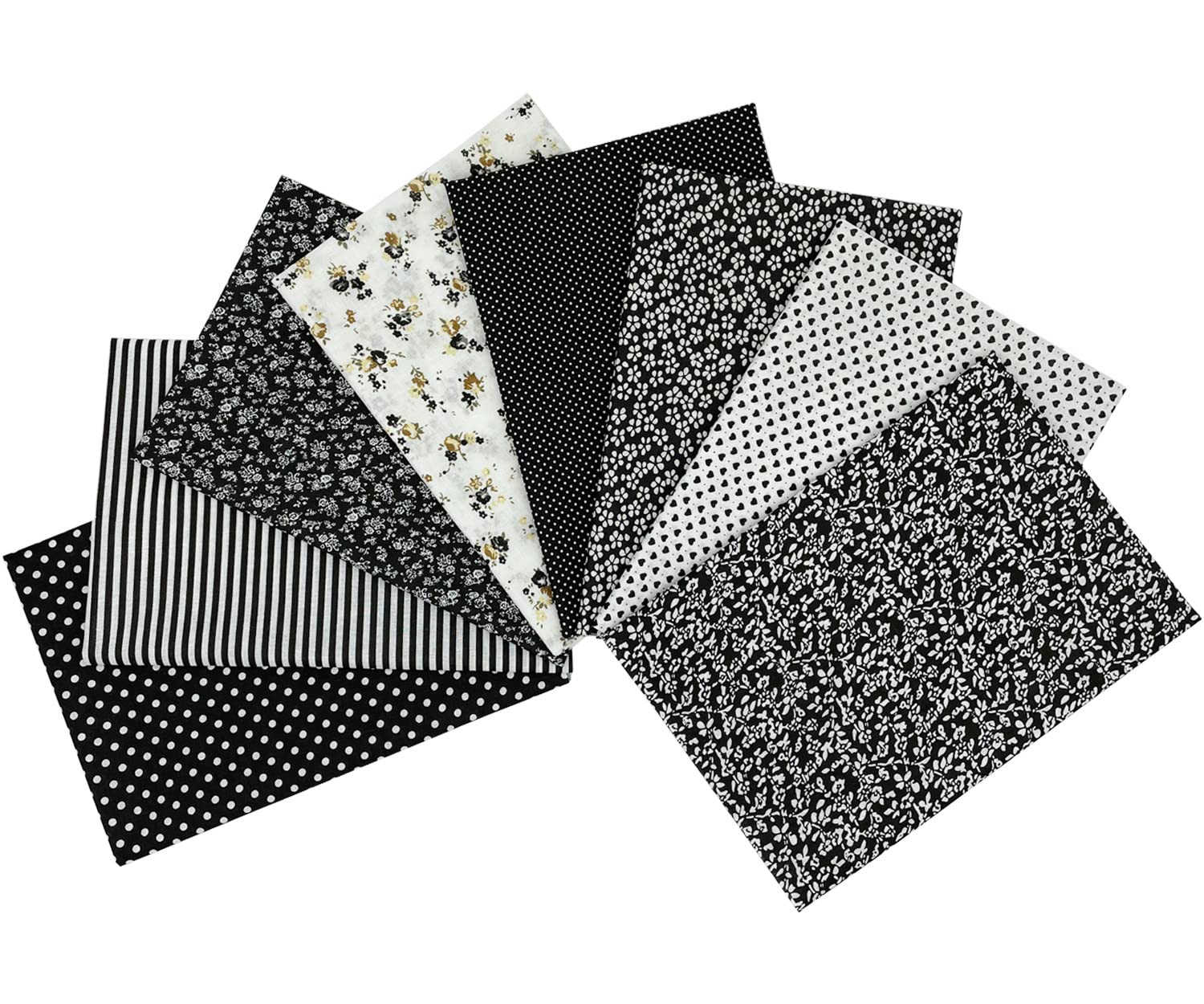 Jukway 8Pcs Cotton Fabric Bundles 50x50 cm Squares - Image 3