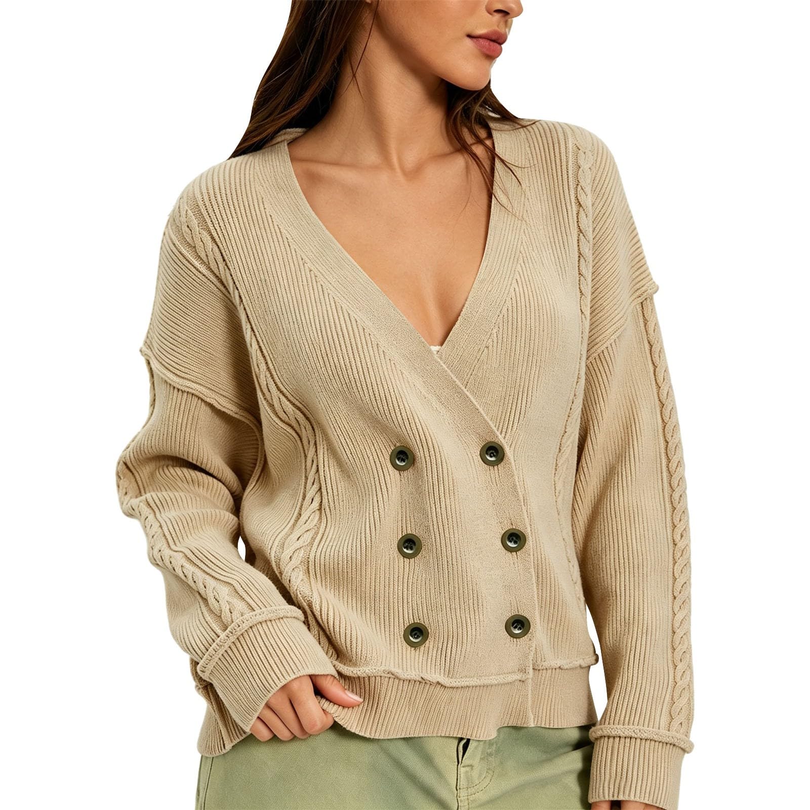 Strickpullover Damen Große Größen, Pulli Damen Kurzarm Basic Pullover | Pullover Damen Winter Sexy, Oversize Pullover Weiss Strick Langärmelig Mode Winterpullover Baggy Winterpullover