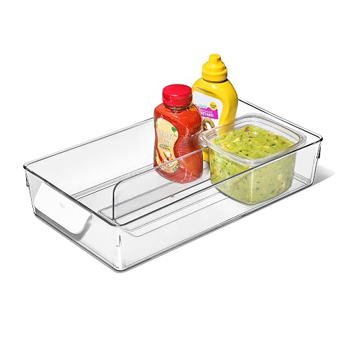 OXO Good Grips Adjustable Fridge Storage Bin - for Condiments,