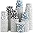 Clawsoff [300 Pack] 3 oz Disposable Paper Cups, Small Mouthwash 3 OZ Mini Bathroom Cups 3 Ounce for Supermarket, Birthday Party, Travel, Events, Picnic, BBQ (Paisley)