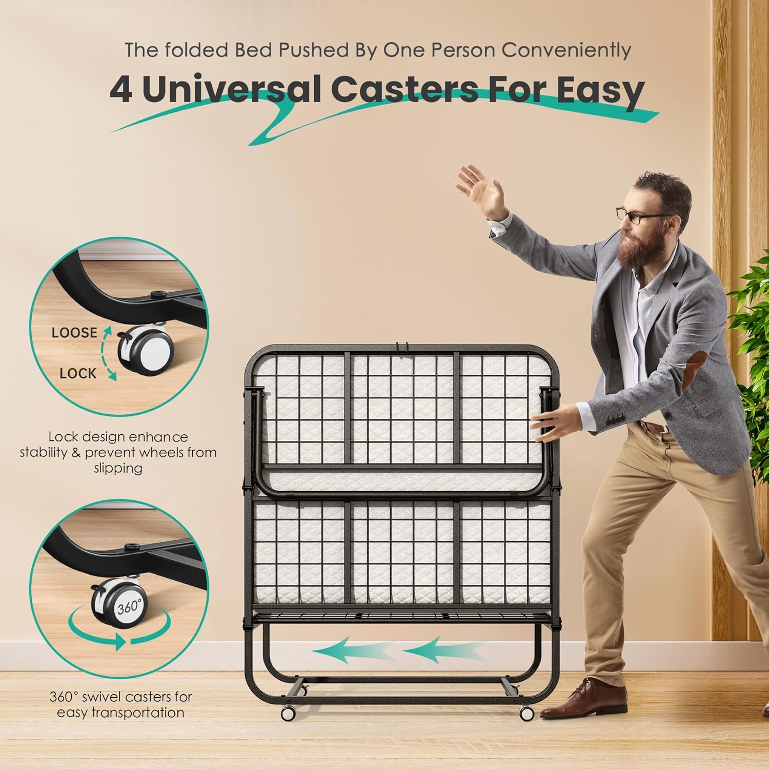Layers of the 5-inch memory foam mattress