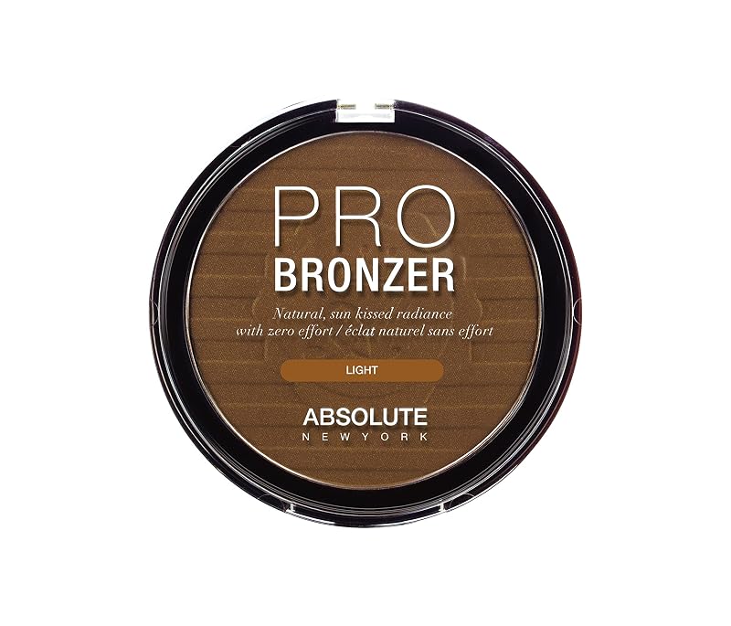 Bronzer compacto Absolute New York Light com brilho ultrafino