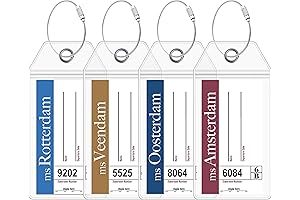 Cruise Luggage Tags for Holland America (Set of 4)