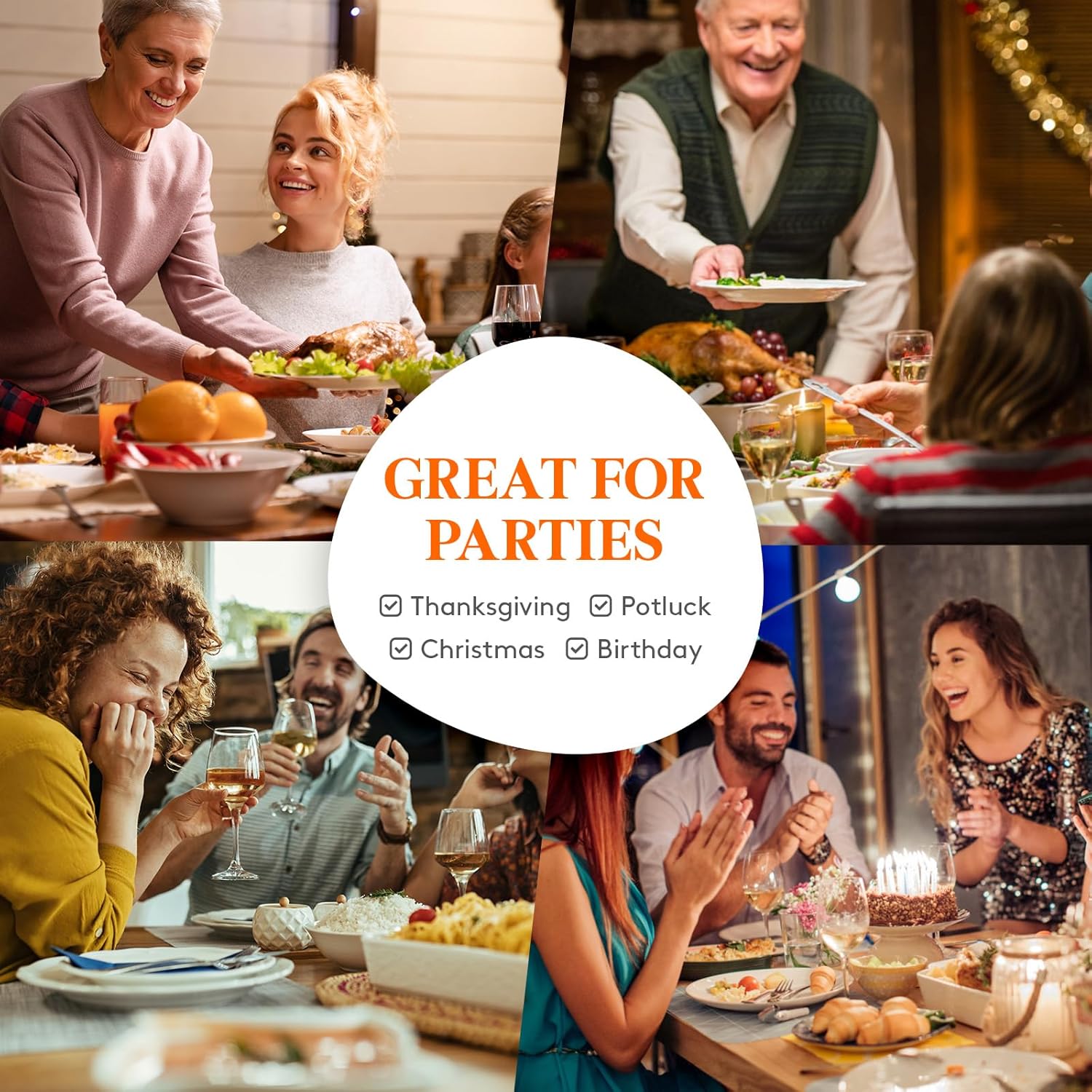 Lifewit Insulated Double Decker Casserole Carrier, Expandable Lasagna Lugger Tote Bag for Hot or Cold Food, Fits 9" x 13" Baking Dish for Potluck Parties, Picnic and Cookouts, Black-Flowers - Image 8