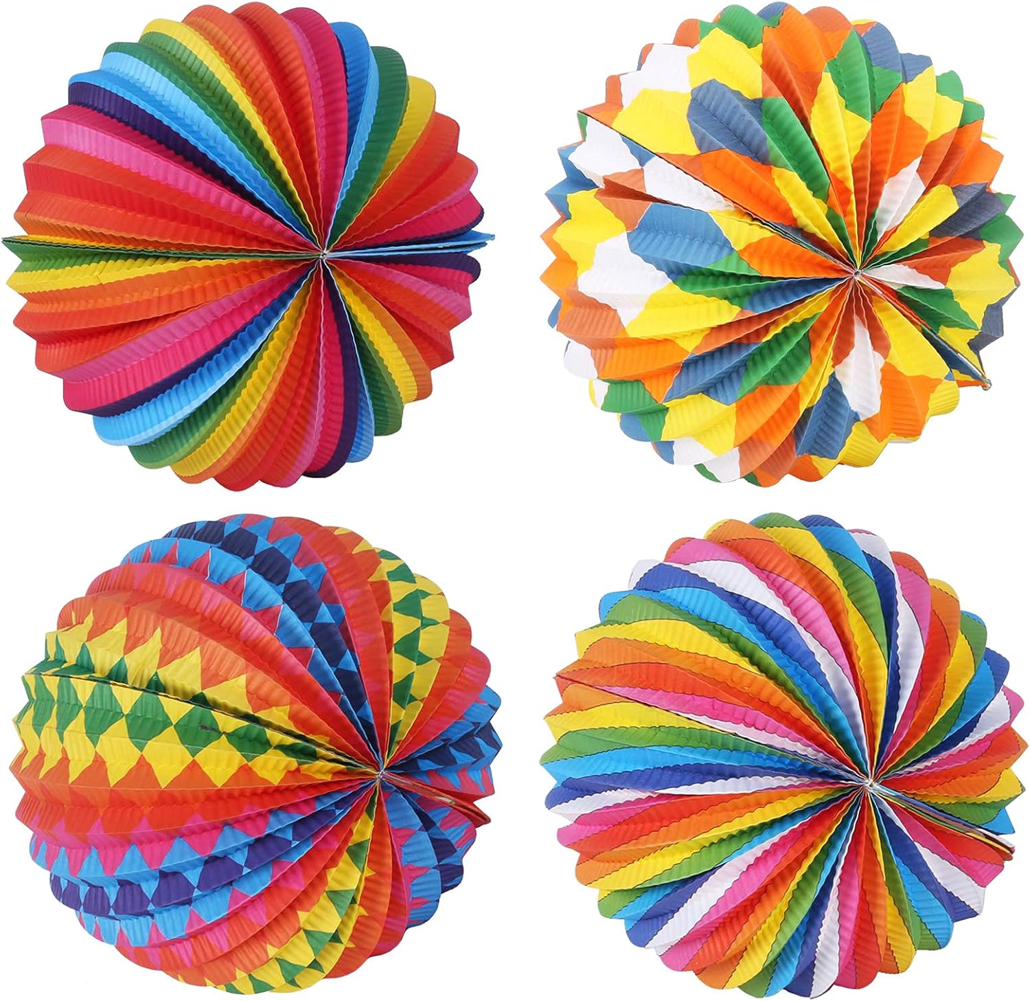 4pcs Ball Decorations Paper Lampshades Watermelon