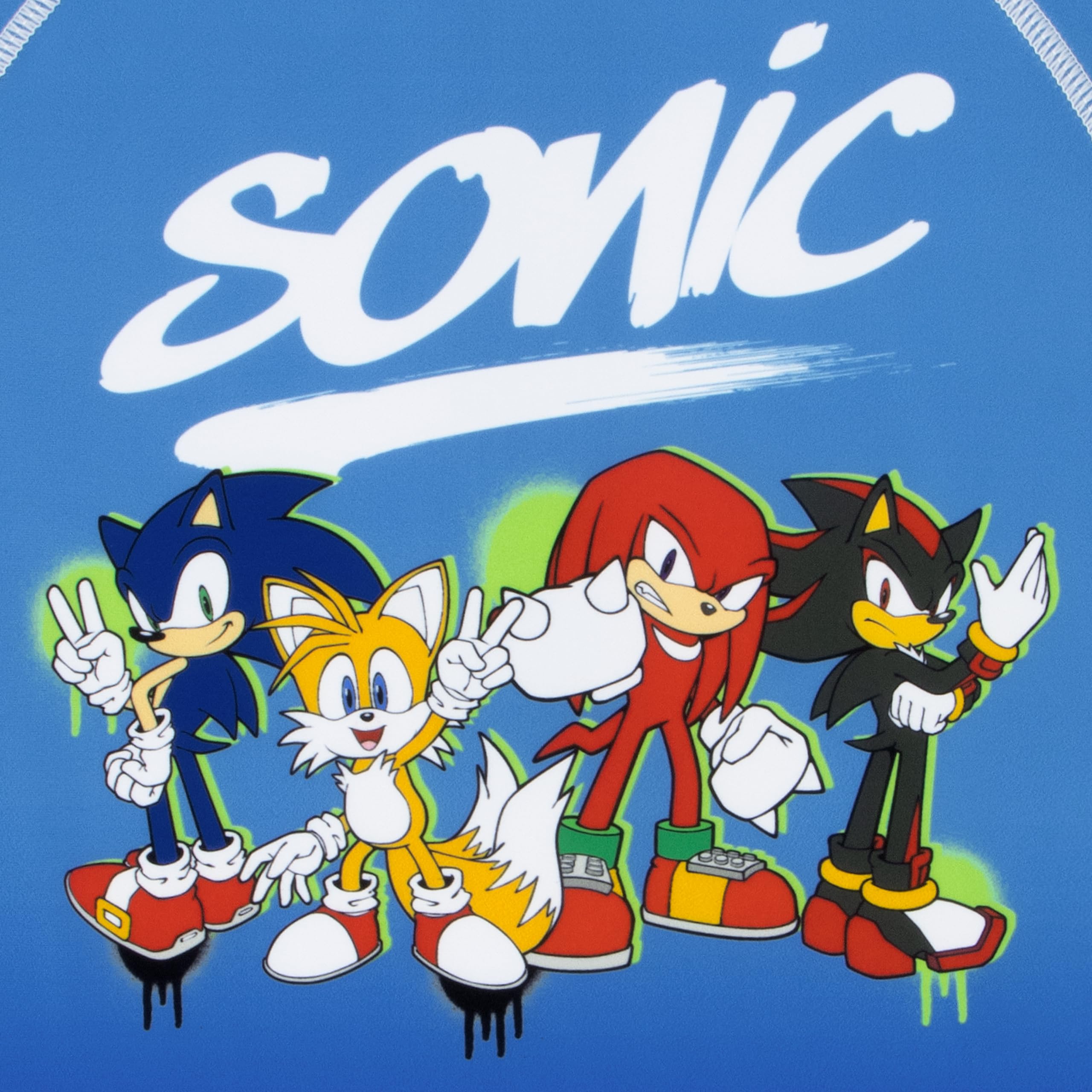 Sonic The Hedgehog Maillot De Bain Piscine Sonic pour Garçon, Ensemble De Bain 2 Pièces, Maillot De Bain Garçon