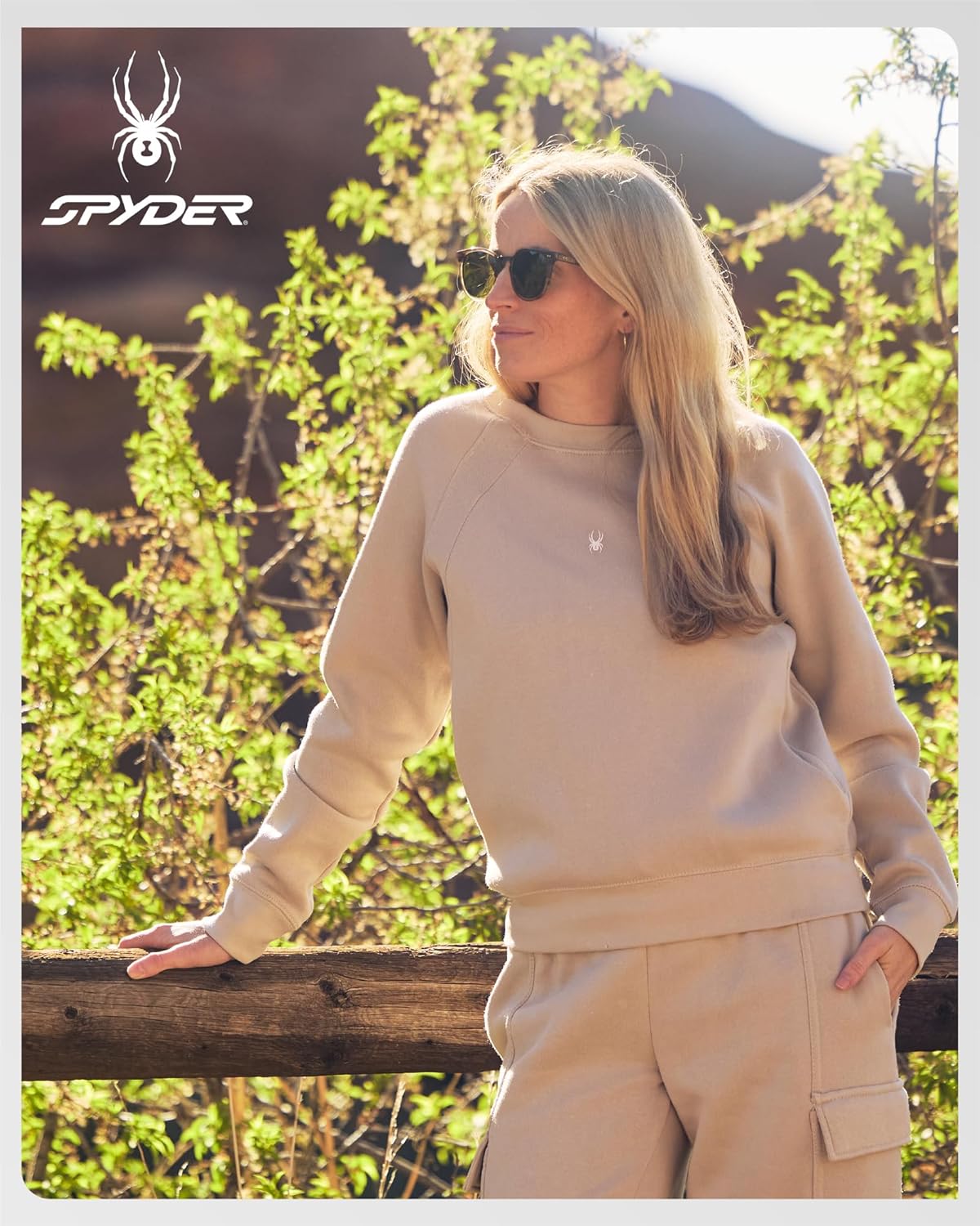 Spyder Womens Sweaters - Cozy Super Soft Fleece Pullover Sweater for Women - Lightweight Long Sleeve Tops with Raglan Sleeves - Image 2