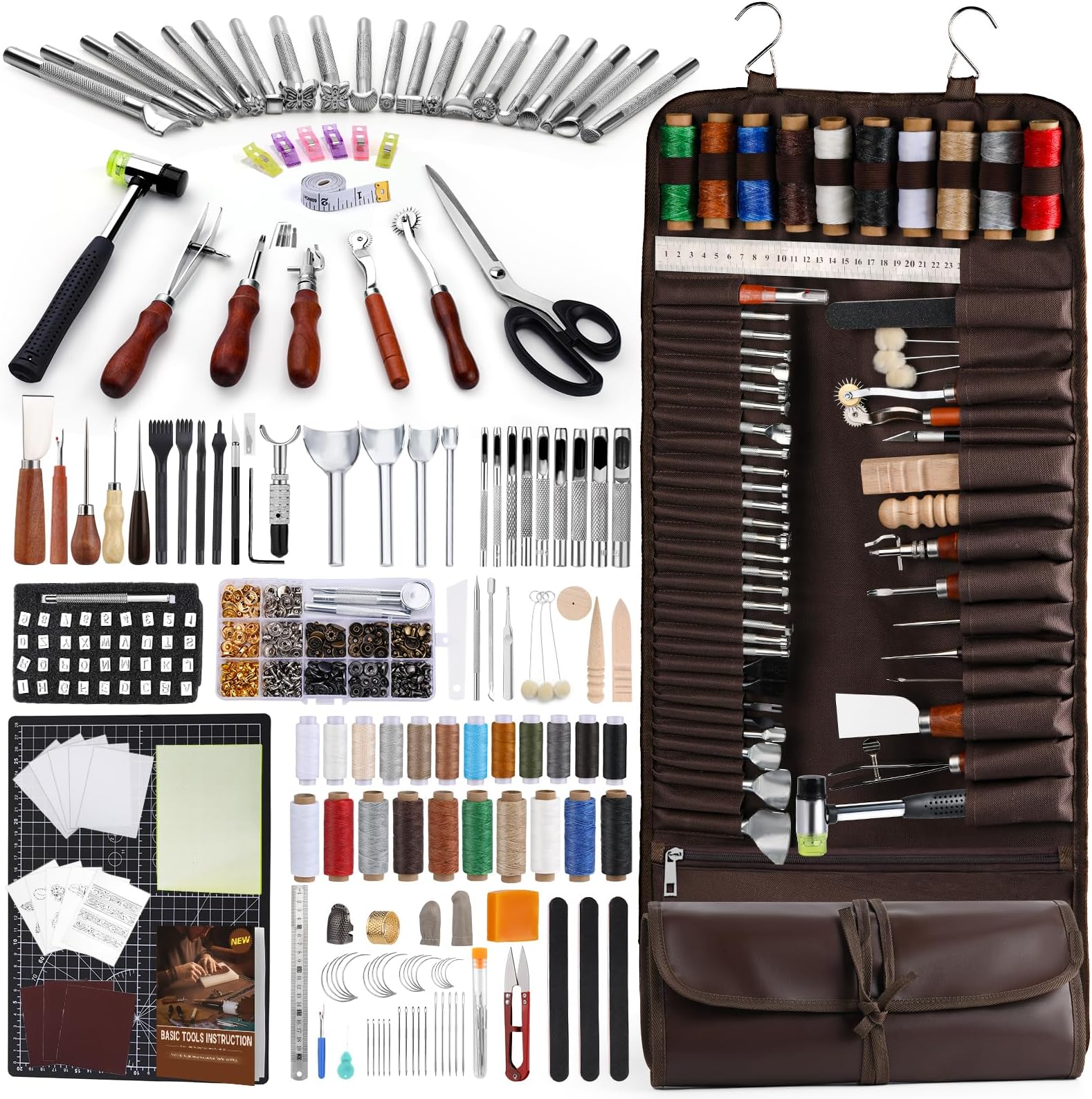 BAGERLA 315PCS Leather Craft Tools, Upgraded Leather Tools
