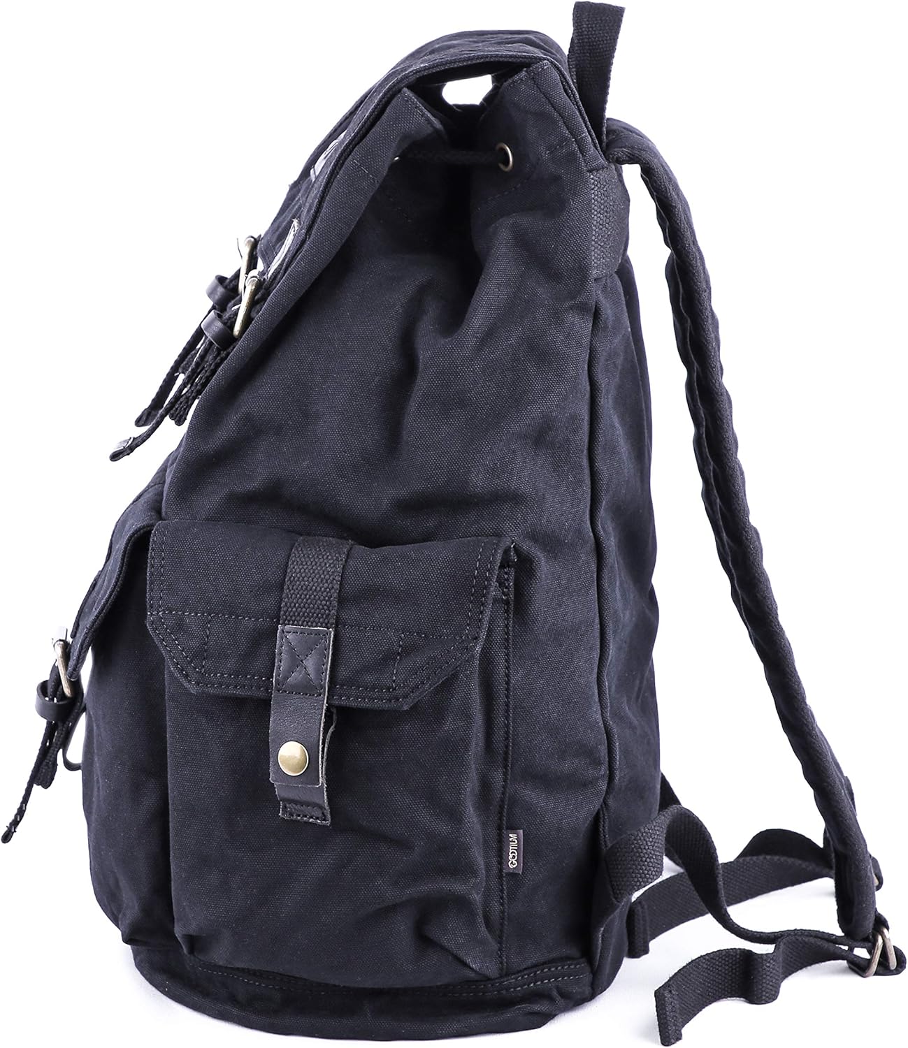 GOOTIUM 21101BLK Specially High Density Thick Canvas Backpack Rucksack,Black - Image 4