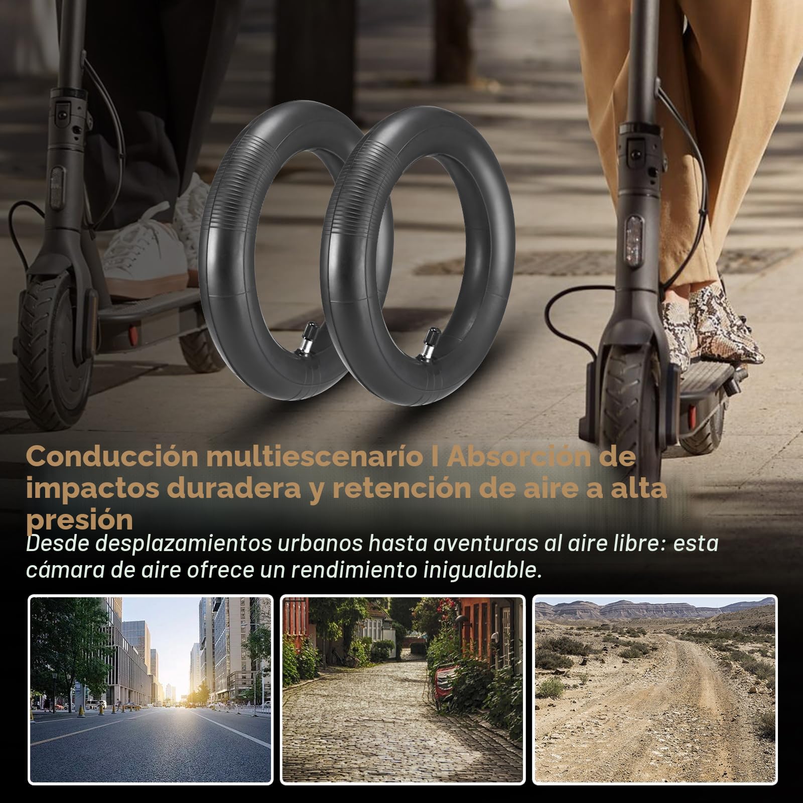 Cámara de Aire para Xiaomi Electrico 8.5 Pulgadas, 50/75-6.1, Repuesto para M365/Pro 2/Mi 3