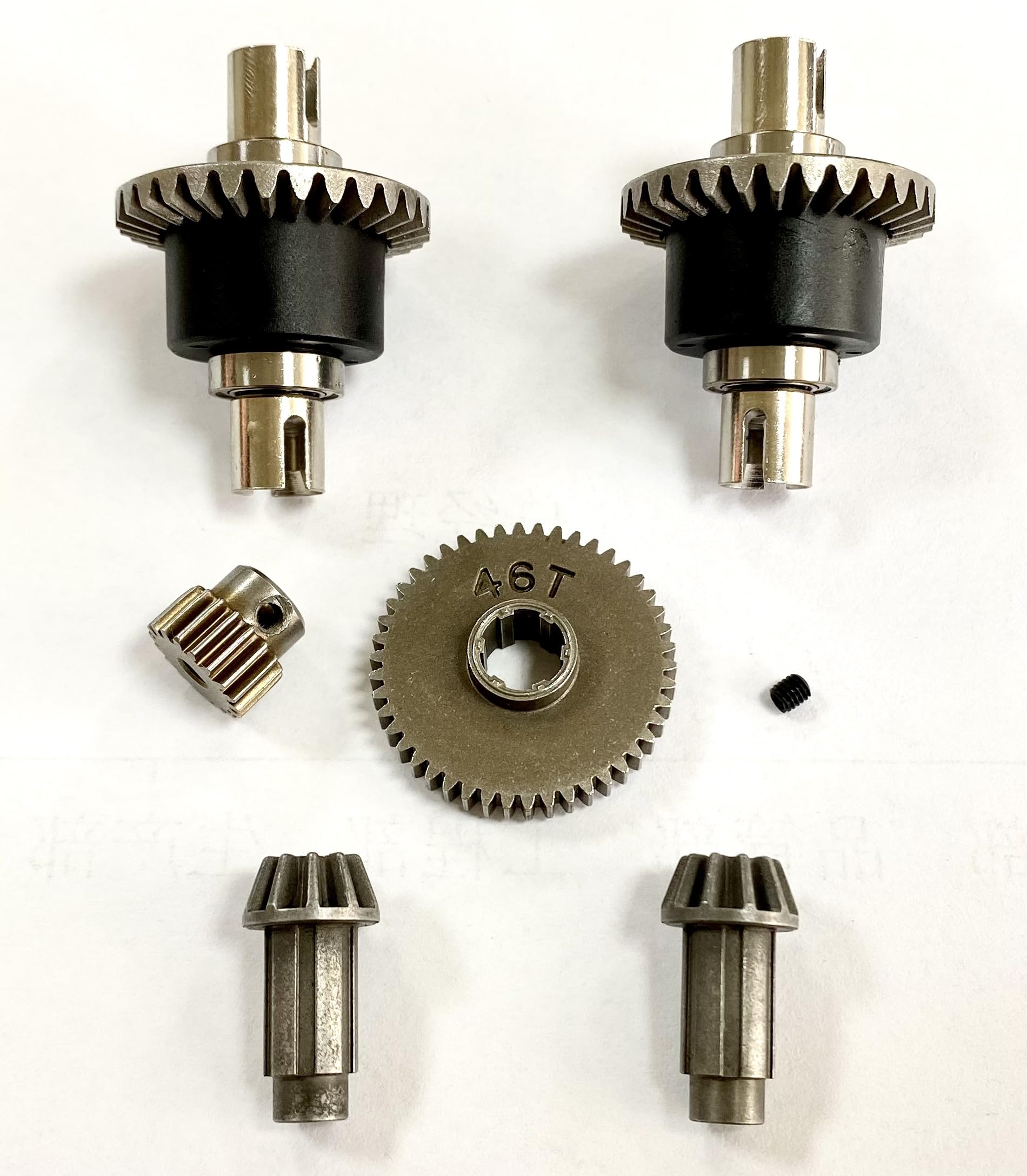 KingVal Replacement Differential Diff with Gear Combo RC Spare Parts Compatible with JJRC Q117-A PRO Q117-B PRO Q117-C PRO Q117-D PRO RC Car