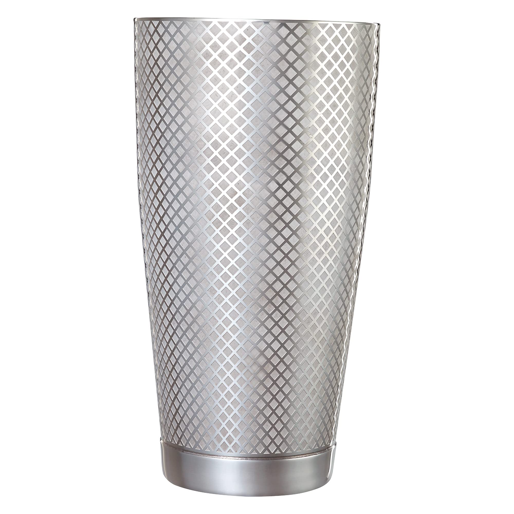 Shaker à treillis diamanté 800 ml en inox au fini haut de gamme