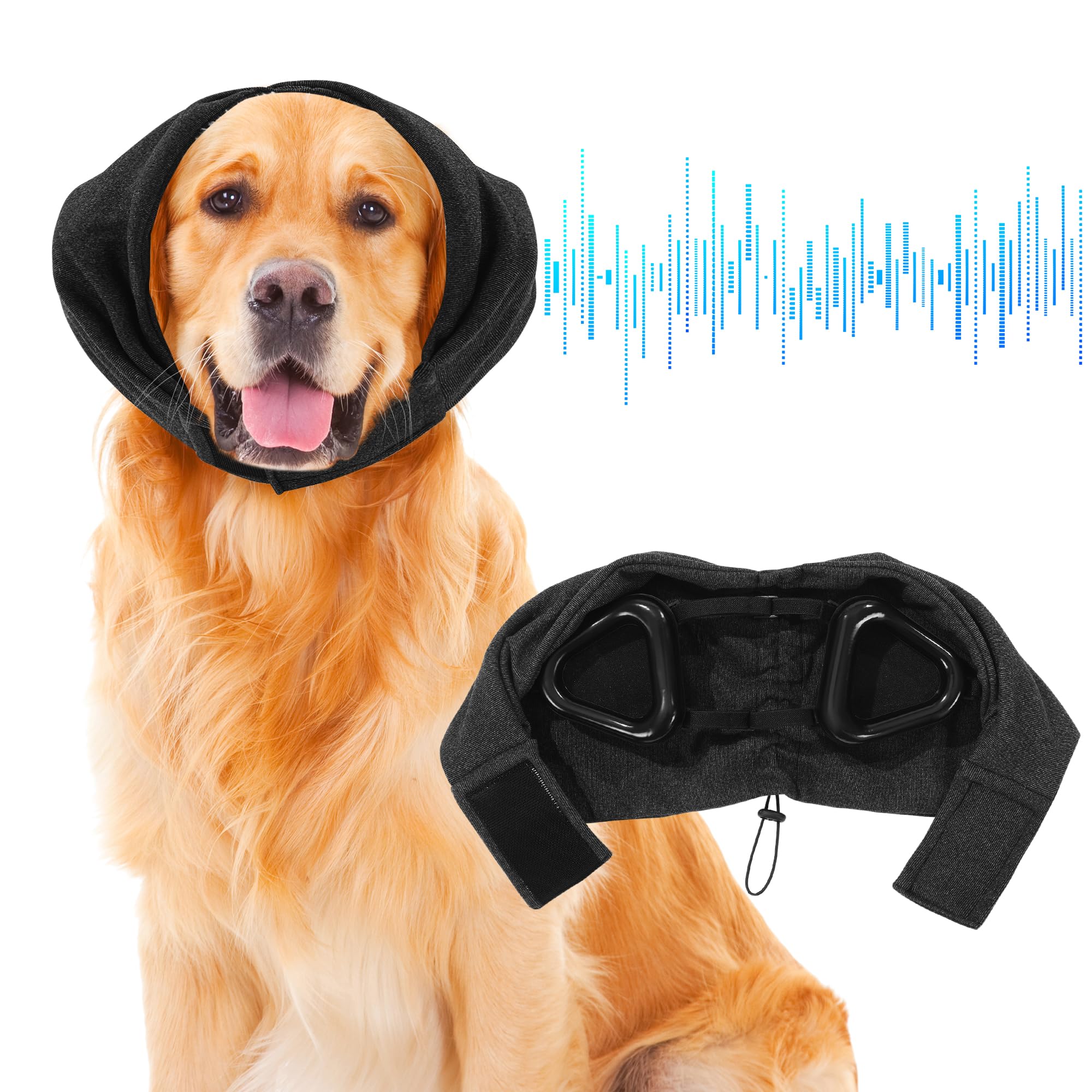 BALAPET Anti-Slip Dog Headphones Noise Cancelling with Ear Wraps, Warm Dog Ear Muffs for Noise Protection(S)