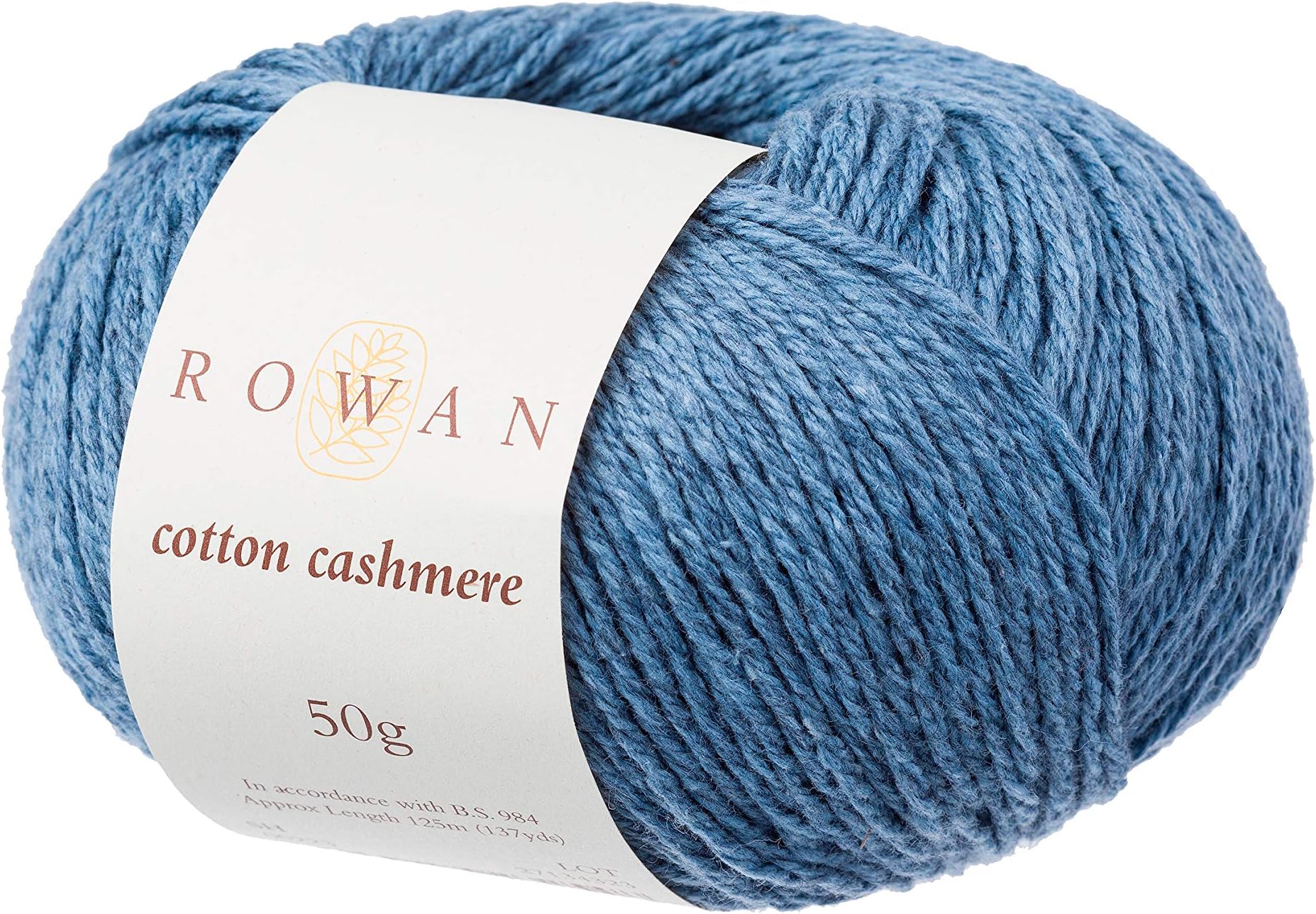 Cotton Cashmere H. Blue 85% Cotton 15% Cashmere Yarn - 50g