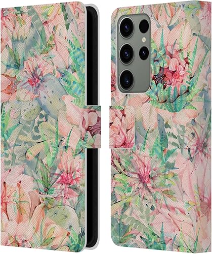 Miniatura 7 de Head Case Designs Officially Licensed Haroulita Tropical Flora Vivid Leather Book Wallet Case Cover Compatible with Samsung Galaxy S23 Ultra 5G