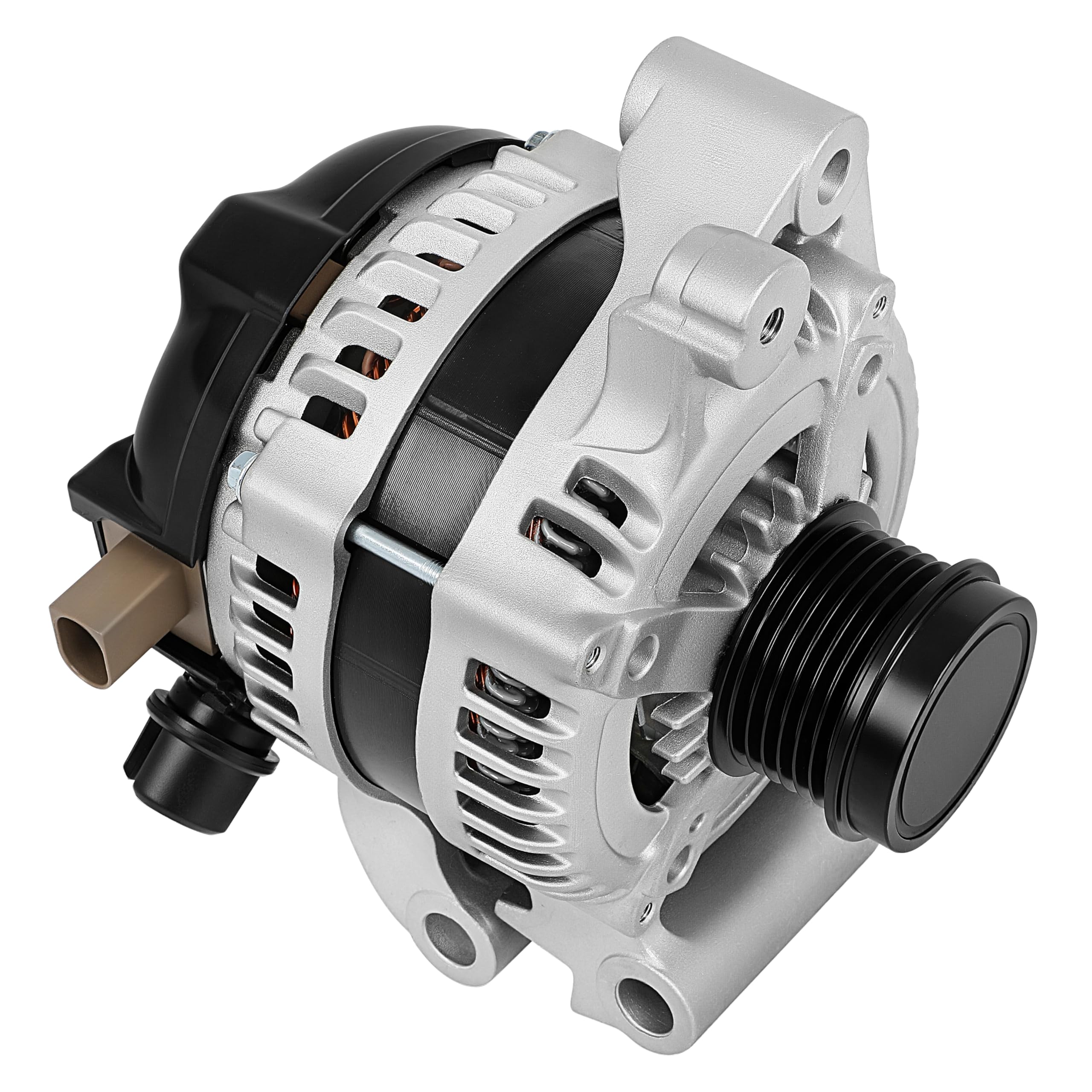 150A SCITOO Alternator New for Ford for Escape 1.5L 2017-2019,for Ford for Escape 1.6L 2013-2016 12V CW 6-Groove Decoupler Pulley Ref: 104210-2330