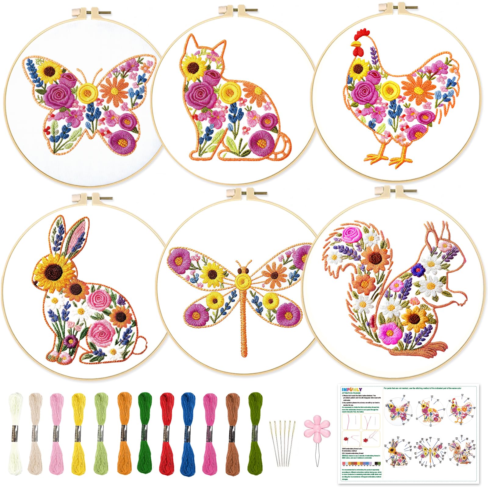 Astronaut Embroidery Kits - Beginner DIY Craft Sets -9