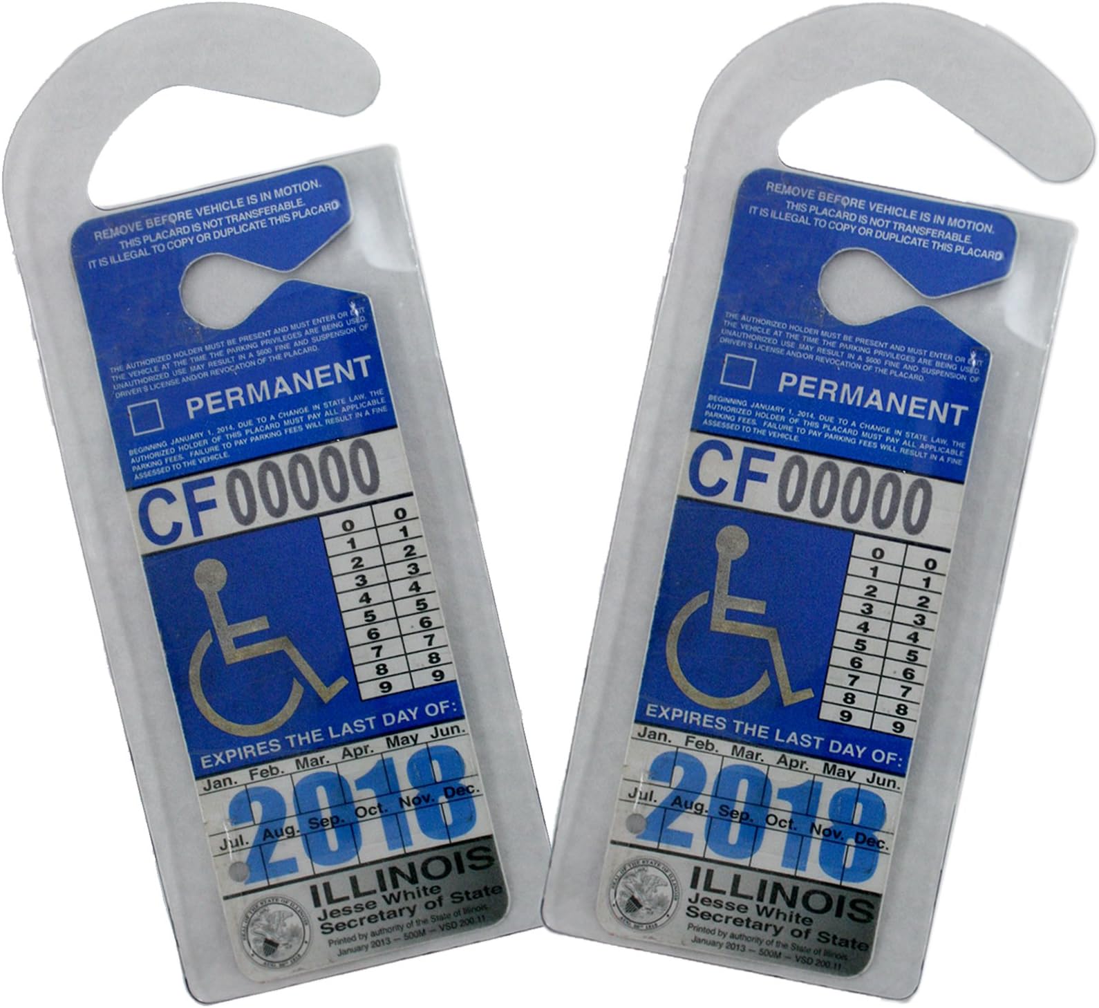 LAMINET Medical Accessories (Placard Holder, Clear - Set of 2)