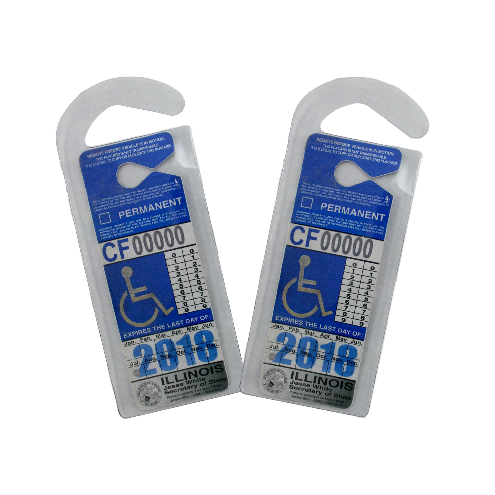 LAMINET Medical Accessories (Placard Holder, Clear - Set of 2)