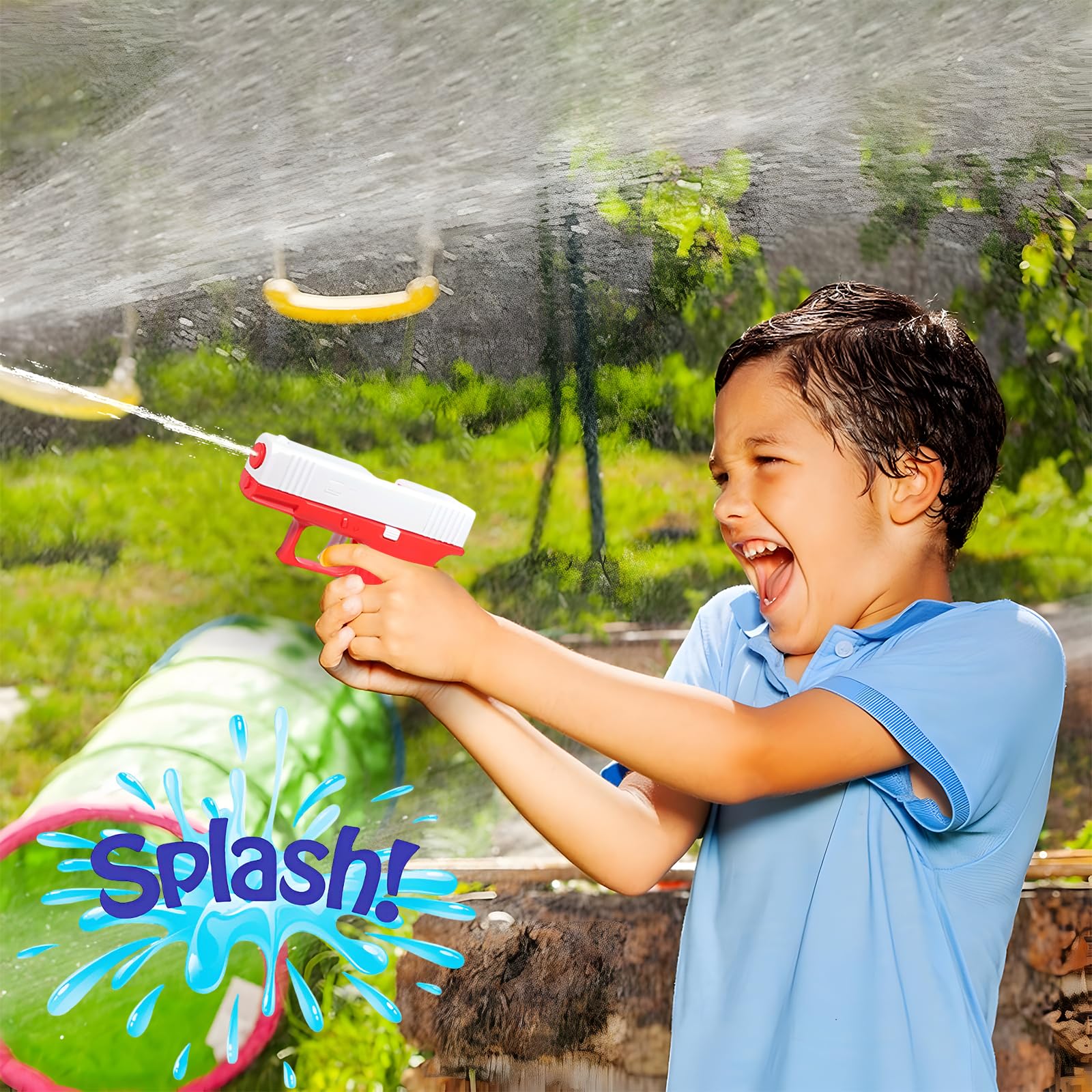 Set De 6 Pistolas De Agua Mini – Colores Morado, Naranja Y Rojo, Ideales Para Fiestas De Verano, Piscina Y Playa