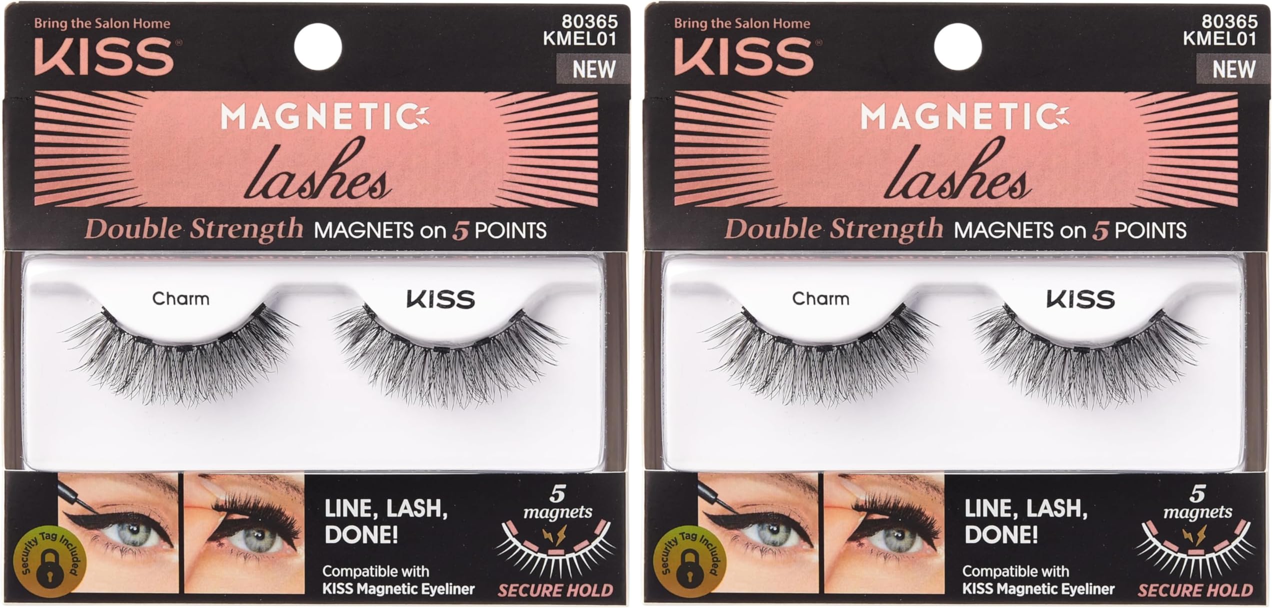 KISS Magnetic Eyeliner Lash - 01 (Packung mit 2)