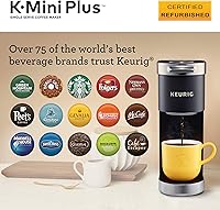 Vista 11 de Keurig K-Mini Plus Cafetera, Certificada Reacondicionada, Negro (Renovada)