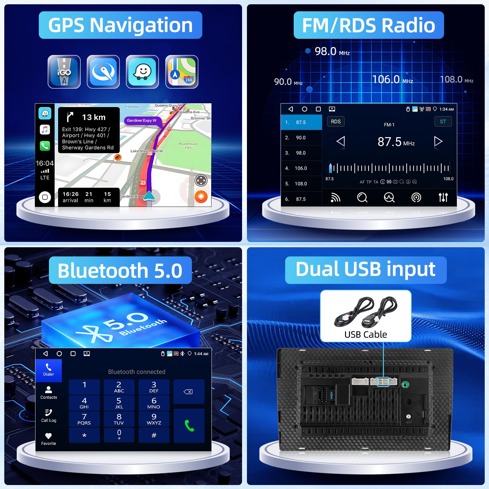 Autoradio Android 10.1" Pour Renault Master 3 / Opel Movano B / Nissan NV400 - Carplay/Android Auto Sans Fil, 4+64Go, GPS, Caméra De Recul