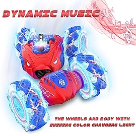 Remote Control Car, Gesture Sensing RC Stunt Car, 4 WD Transform Off Road for Rotating, 2.4Ghz Hand Controlled Remote Control Twister Cars, RC Cars for Kids Boys Girls Toy Gift Age 8 9 10 11 12 yr