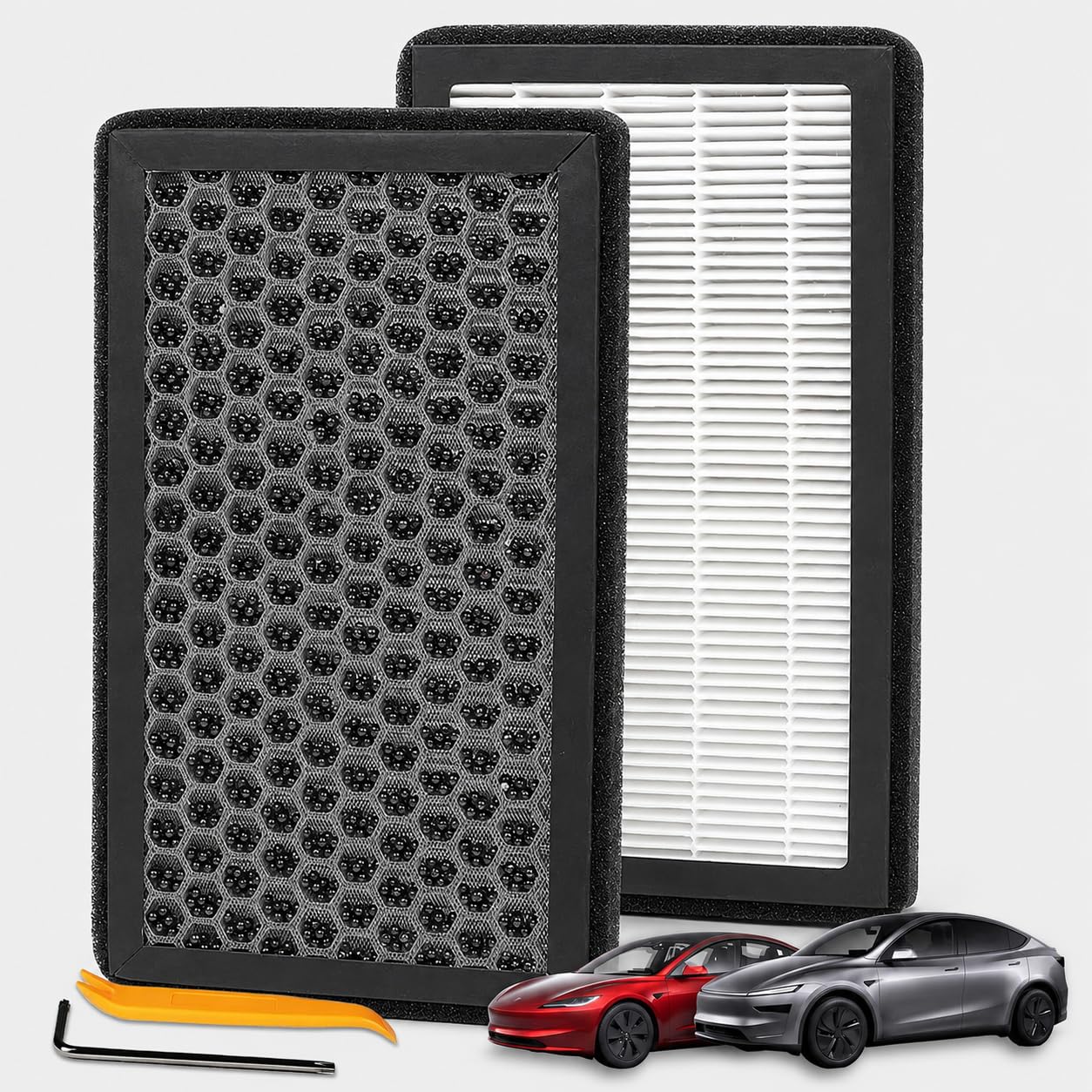 Photo 1 of AIRVOLT Cabin Air Filters for Tesla Model 3 & Y (2-Pack)
