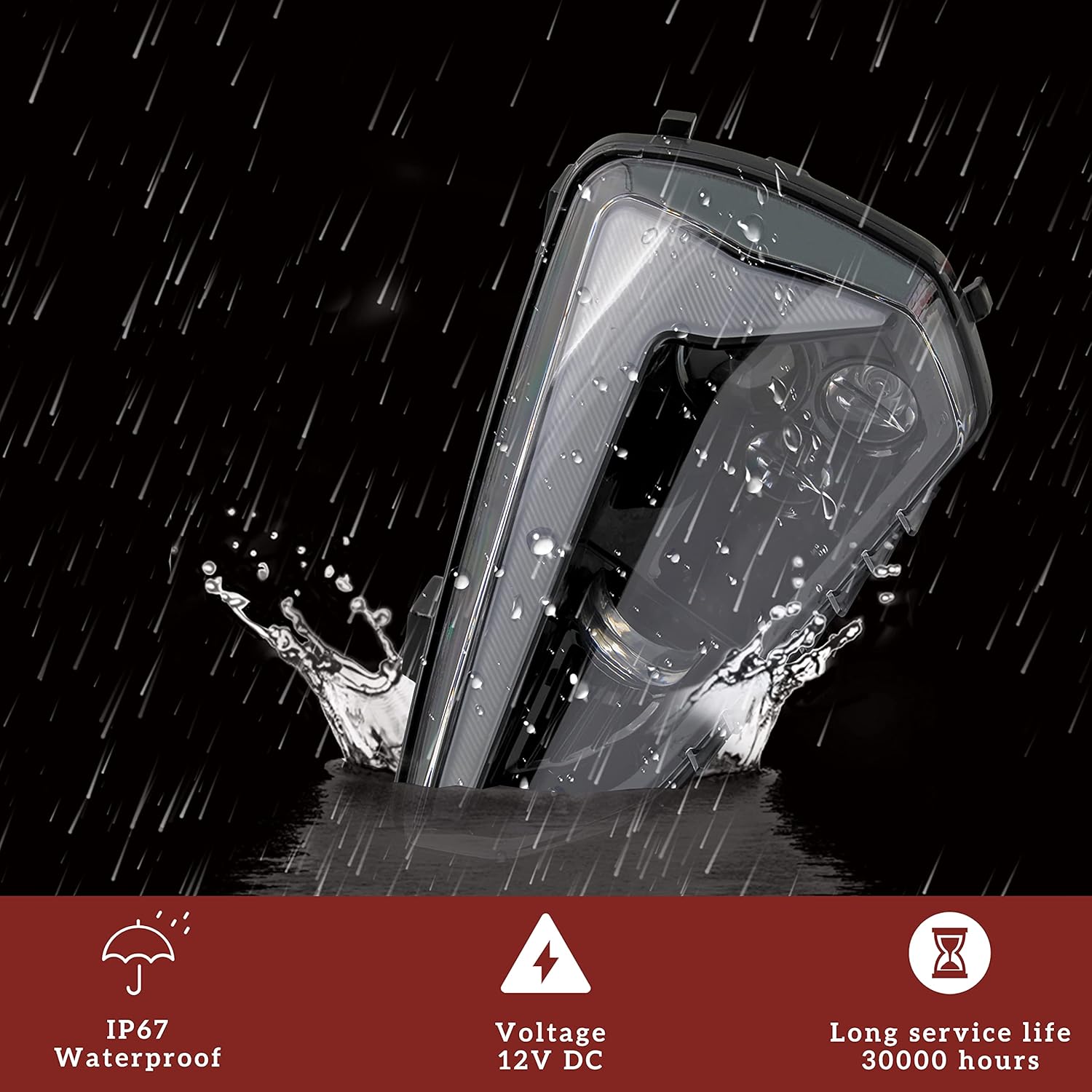 Exсluѕіvе Dіѕсоunt 70% Prісе 2PCS LED Headlights Assembly for Can Am Ryker, SAUTVS LED Head Lights Front Lamps with High-Low Beams DRL Turn Signal Light for Can-Am Ryker Accessories